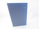 WO25684 - A4 Angled Polyprop Folder Clear Frosted Outer Screen Printed In One Colour, Plain Blue Polyprop Inner - Wine List